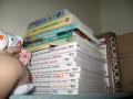 Some of my many cookbooks. I have all 9 of Sandra Lee's.